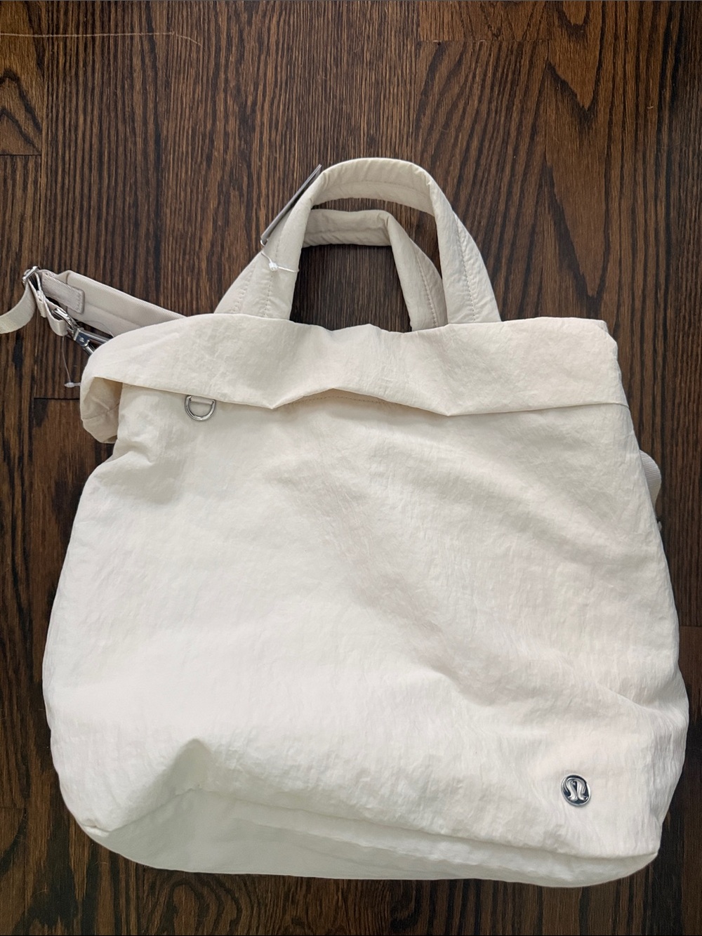 Lululemon On My Level Tote Bag 20L Ivory Silver NWT New